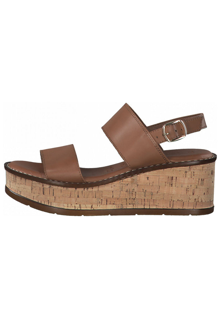Tamaris Sandalen Leder Braun - surf4shoes