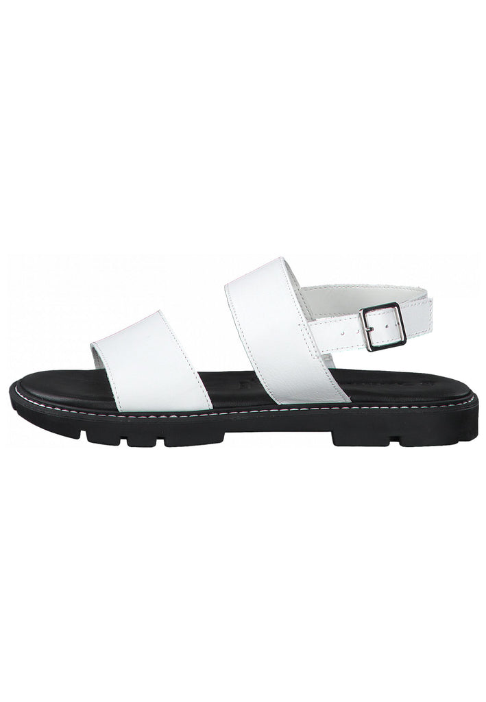 Tamaris Sandalen Glattleder Weiß - surf4shoes