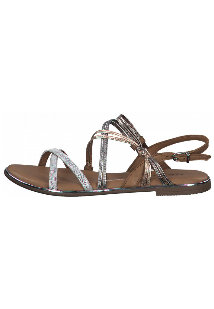 Tamaris Sandalen Leder Silber - surf4shoes
