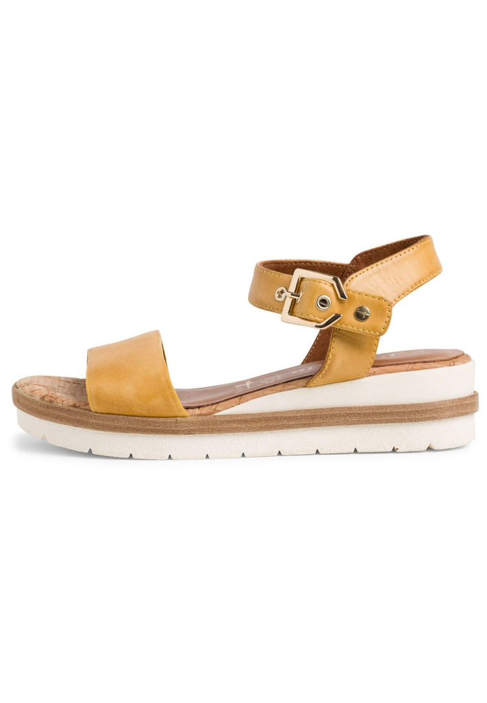 Tamaris Sandalen Leder Gelb - surf4shoes