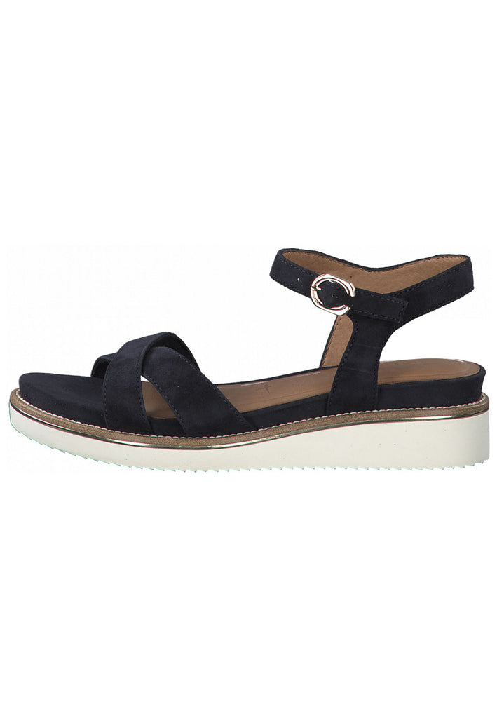 Tamaris Sandalen Leder Dunkelblau - surf4shoes