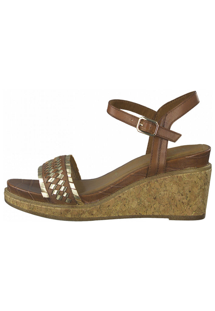 Tamaris Sandalen Leder/Synthetik Cognac - surf4shoes