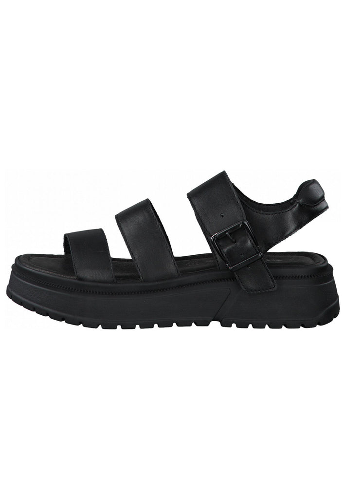 Tamaris Sandalen Glattleder Schwarz - surf4shoes