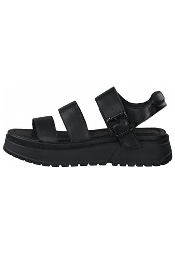 Tamaris Sandalen Glattleder Schwarz - surf4shoes