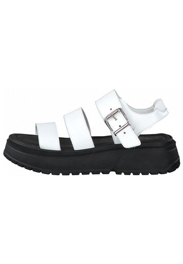 Tamaris Sandalen Glattleder Weiß - surf4shoes