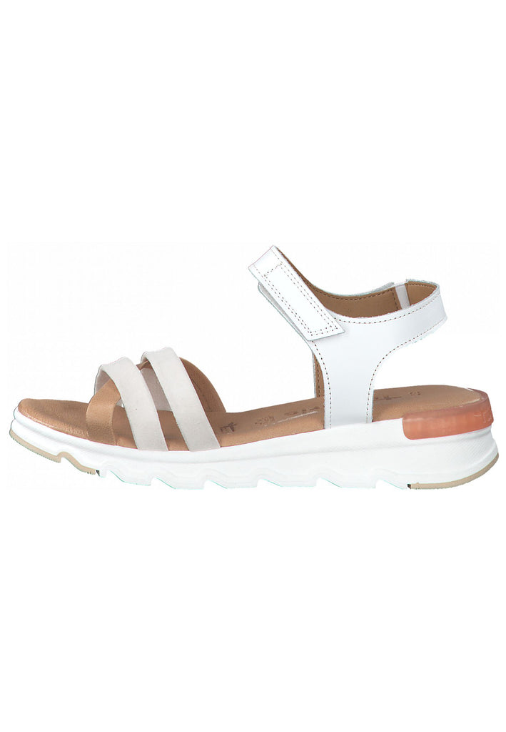 Tamaris Sandalen Leder Weiß kombi - surf4shoes