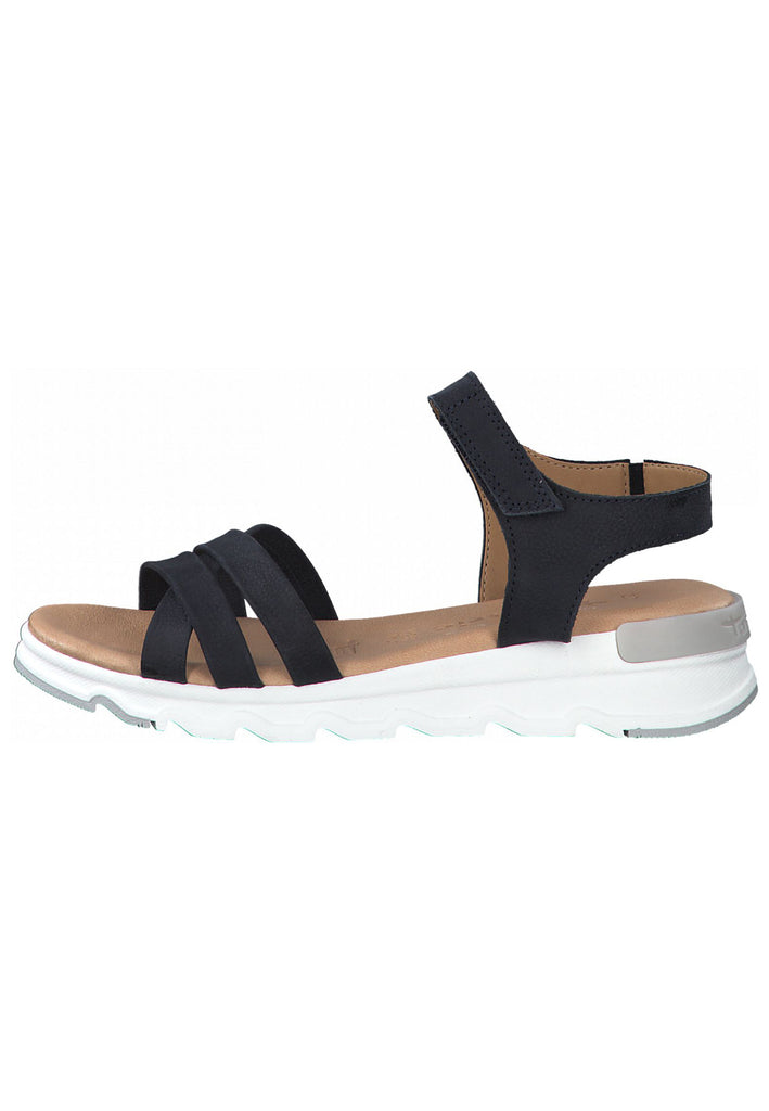 Tamaris Sandalen Leder Navy - surf4shoes