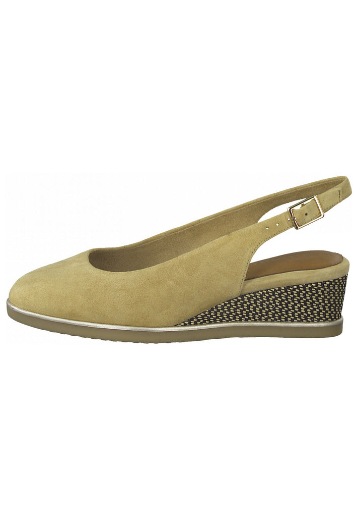 Tamaris Pumps Leder Sand - surf4shoes