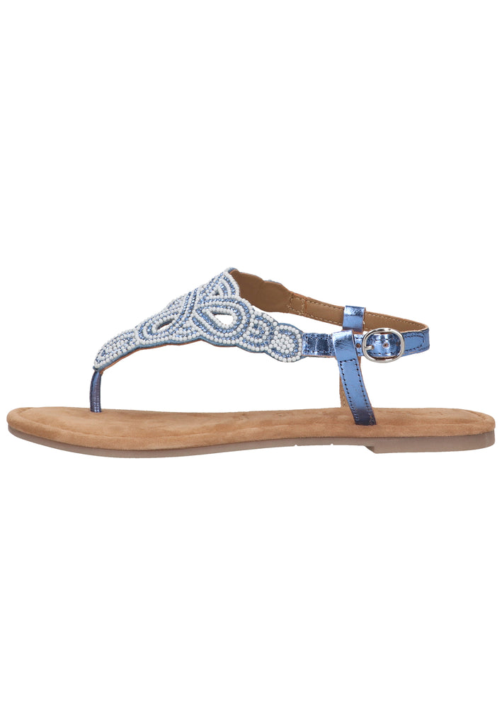 Tamaris Zehensteg Leder Hellblau - surf4shoes