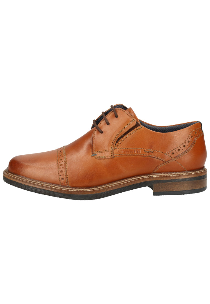 Bugatti Halbschuhe Leder Cognac - surf4shoes