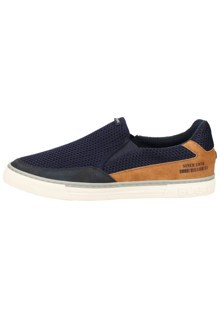 Bugatti Slipper Lederimitat/Textil Dunkelblau - surf4shoes
