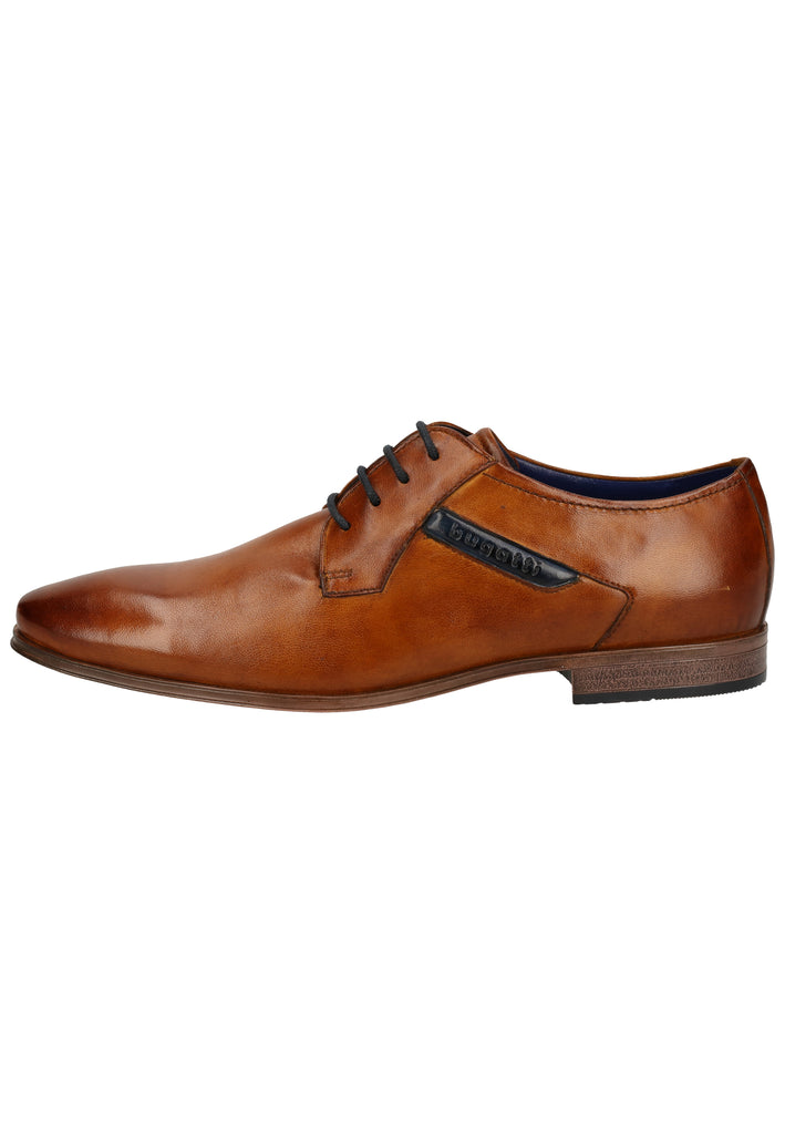 Bugatti Businessschuhe Glattleder Cognac - surf4shoes