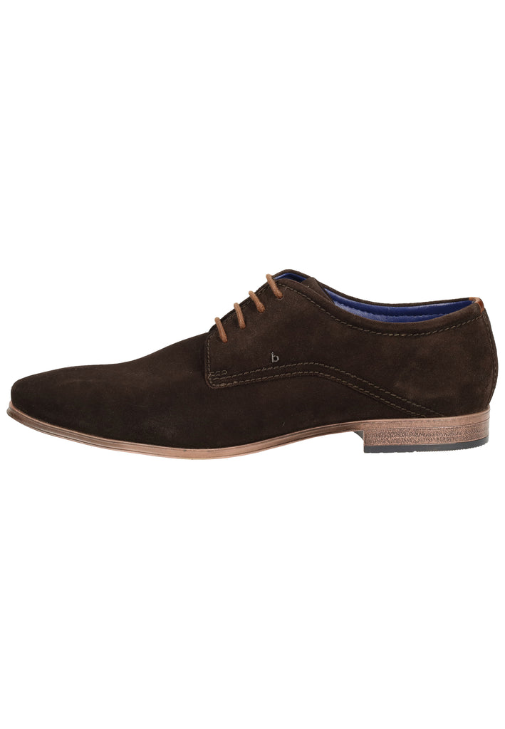 Bugatti Businessschuhe Veloursleder Dunkel Grau - surf4shoes