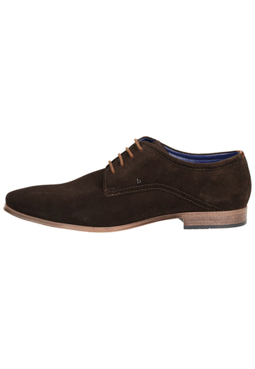Bugatti Businessschuhe Veloursleder Dunkel Grau - surf4shoes