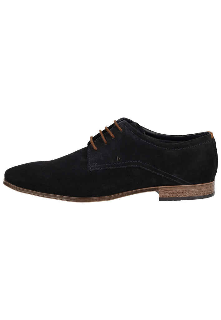 Bugatti Businessschuhe Veloursleder Dark Blue - surf4shoes