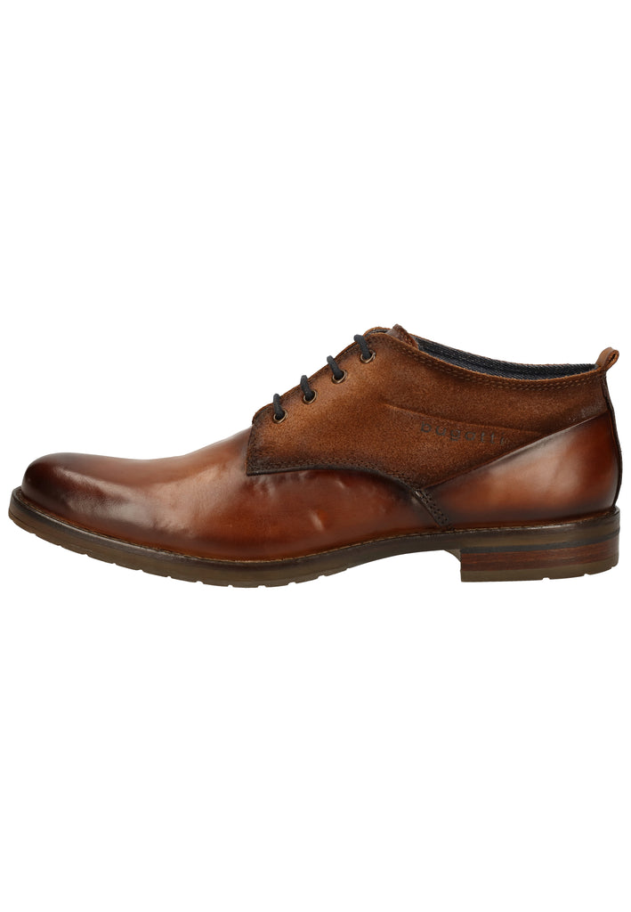 Bugatti Halbschuhe Glattleder Cognac - surf4shoes