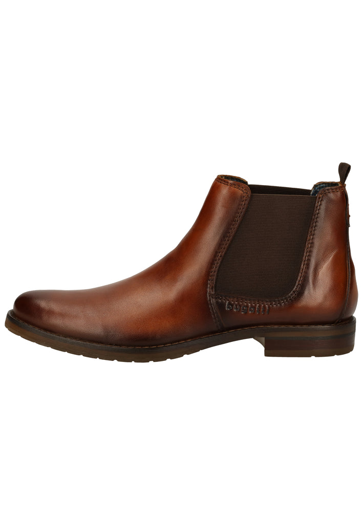 Bugatti Stiefelette Glattleder Cognac - surf4shoes
