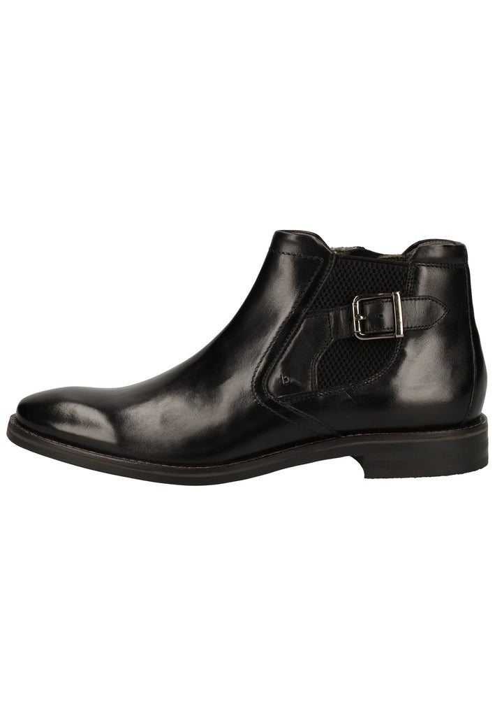 Bugatti Stiefelette Nappaleder Schwarz - surf4shoes