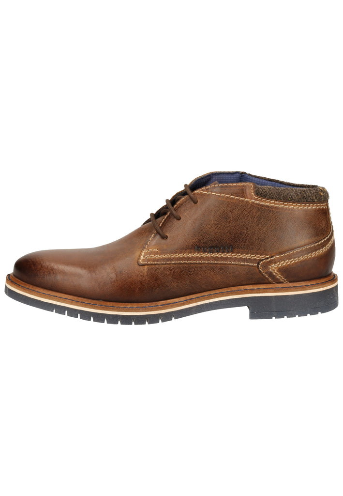 Bugatti Halbschuhe Glattleder Cognac - surf4shoes