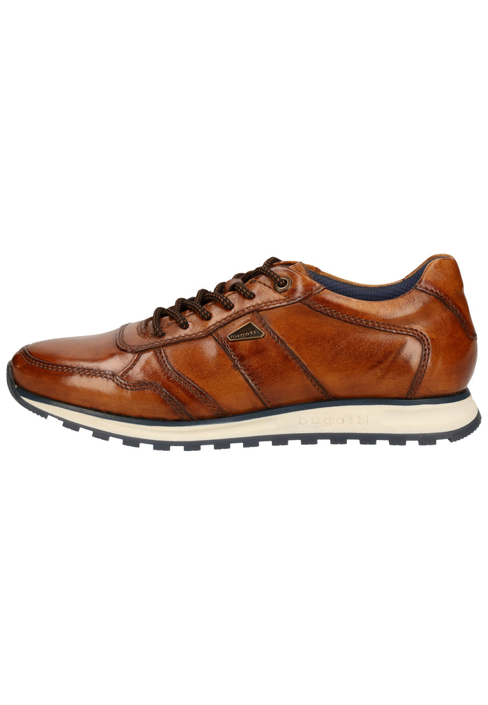 Bugatti Sneaker Glattleder Cognac - surf4shoes