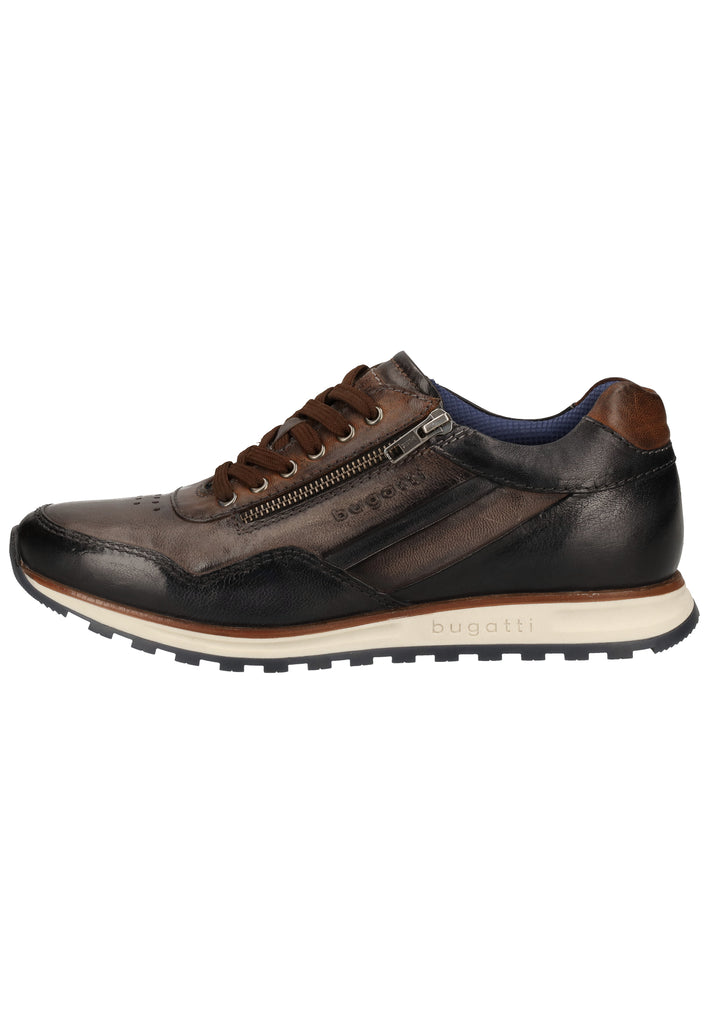 Bugatti Sneaker Glattleder Blau/Grau - surf4shoes