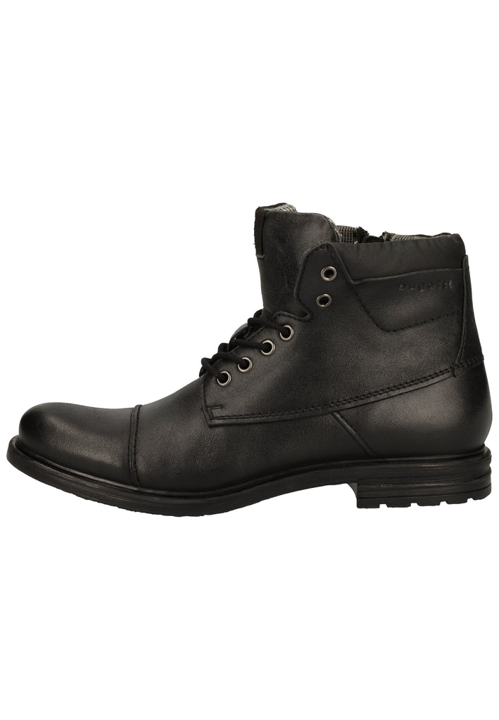 Bugatti Stiefelette Nappaleder Schwarz - surf4shoes