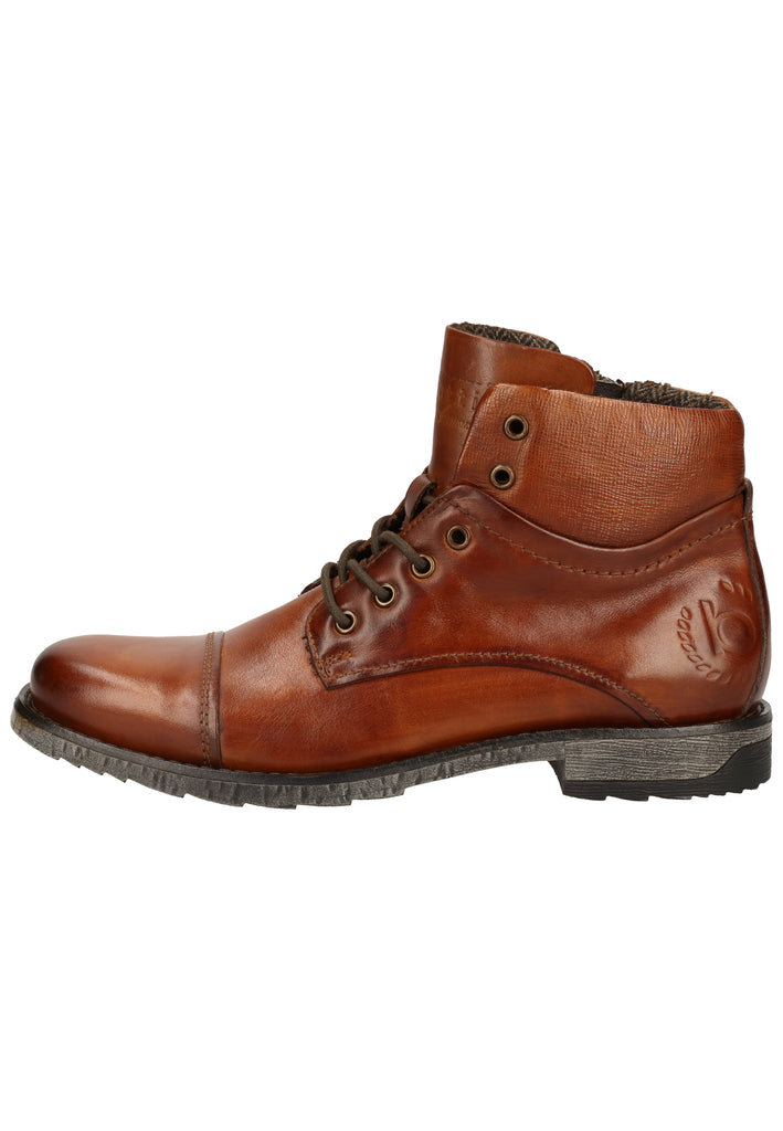 Bugatti Stiefelette Leder Cognac - surf4shoes