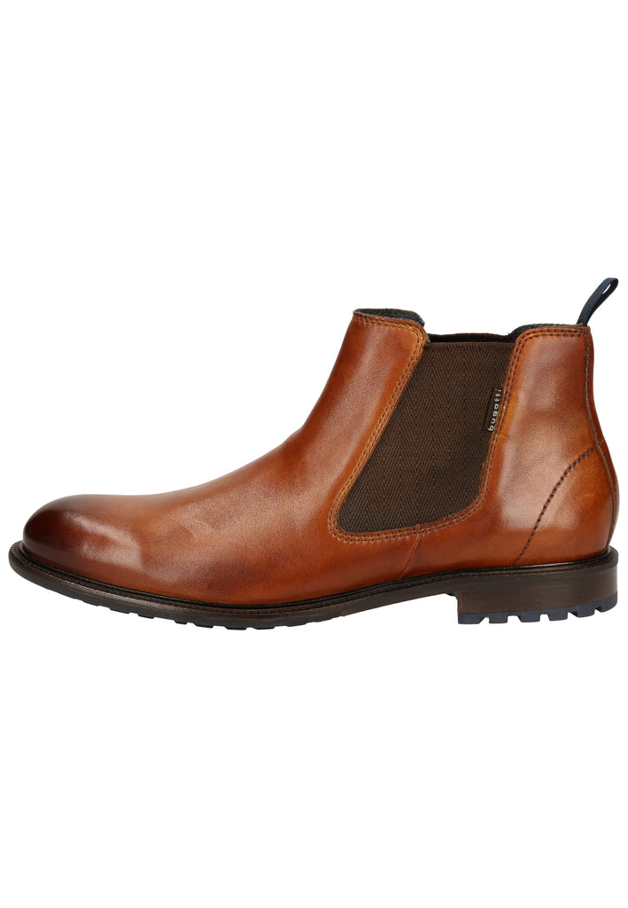 Bugatti Stiefelette Glattleder Cognac - surf4shoes
