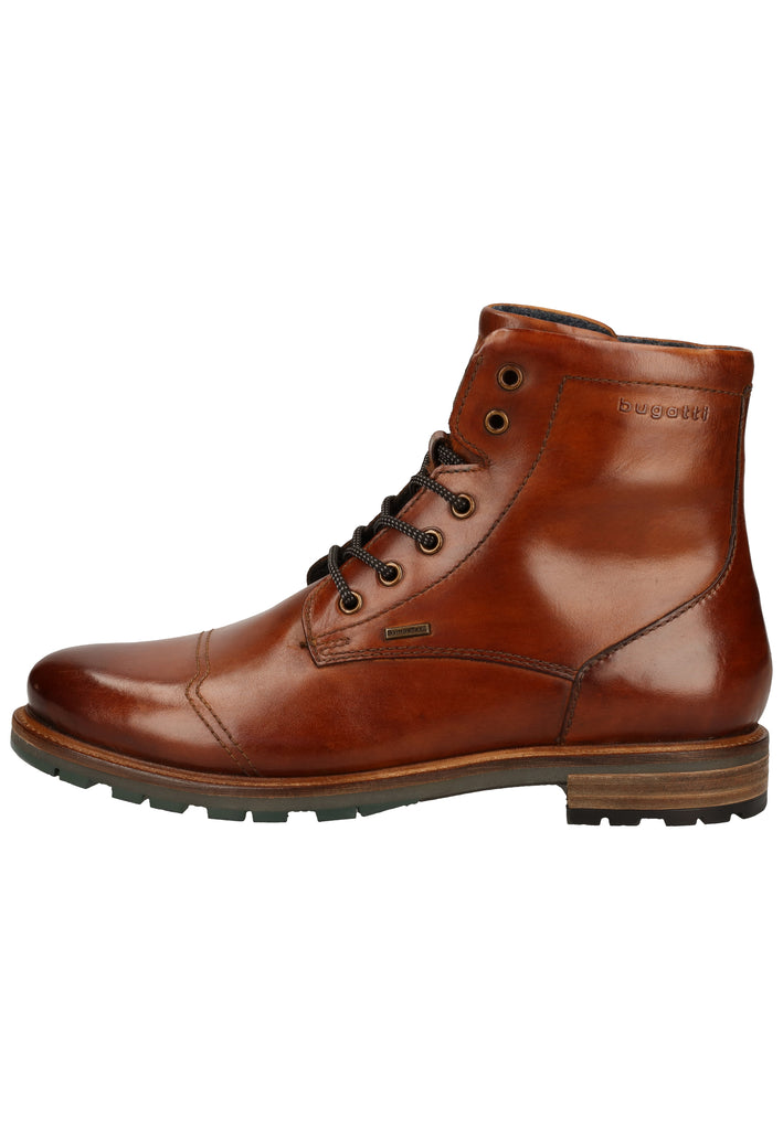 Bugatti Stiefelette Nappaleder Cognac Warmfutter - surf4shoes