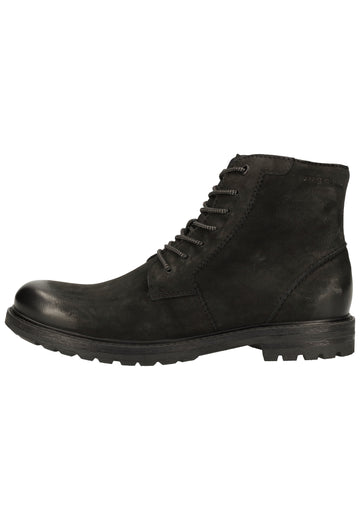 Bugatti Stiefelette Nubukleder Schwarz - surf4shoes