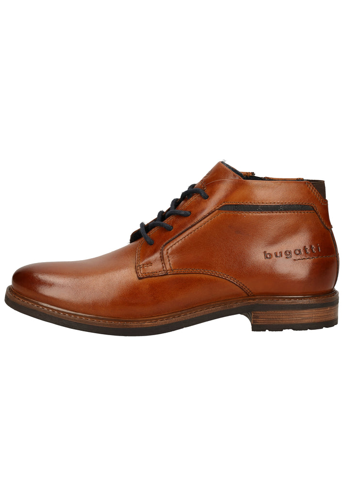 Bugatti Stiefelette Nappaleder Cognac - surf4shoes