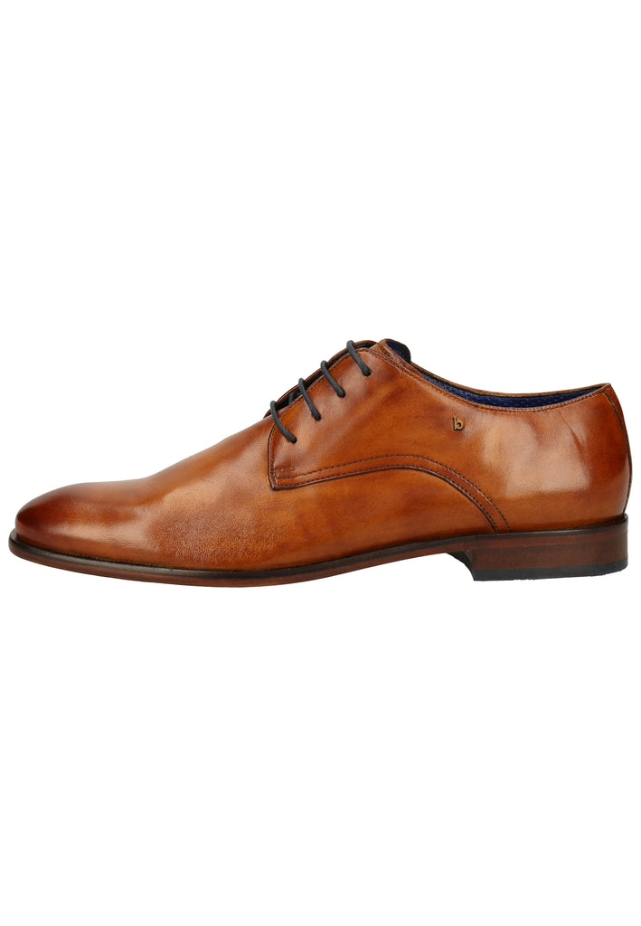 Bugatti Businessschuhe Glattleder Cognac - surf4shoes
