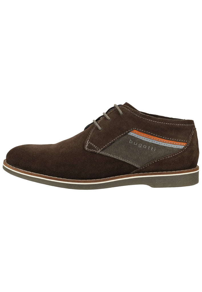 Bugatti Halbschuhe Veloursleder Dunkel Grau - surf4shoes