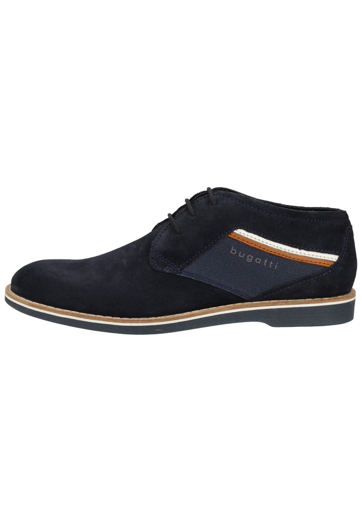 Bugatti Halbschuhe Veloursleder Dark Blue - surf4shoes