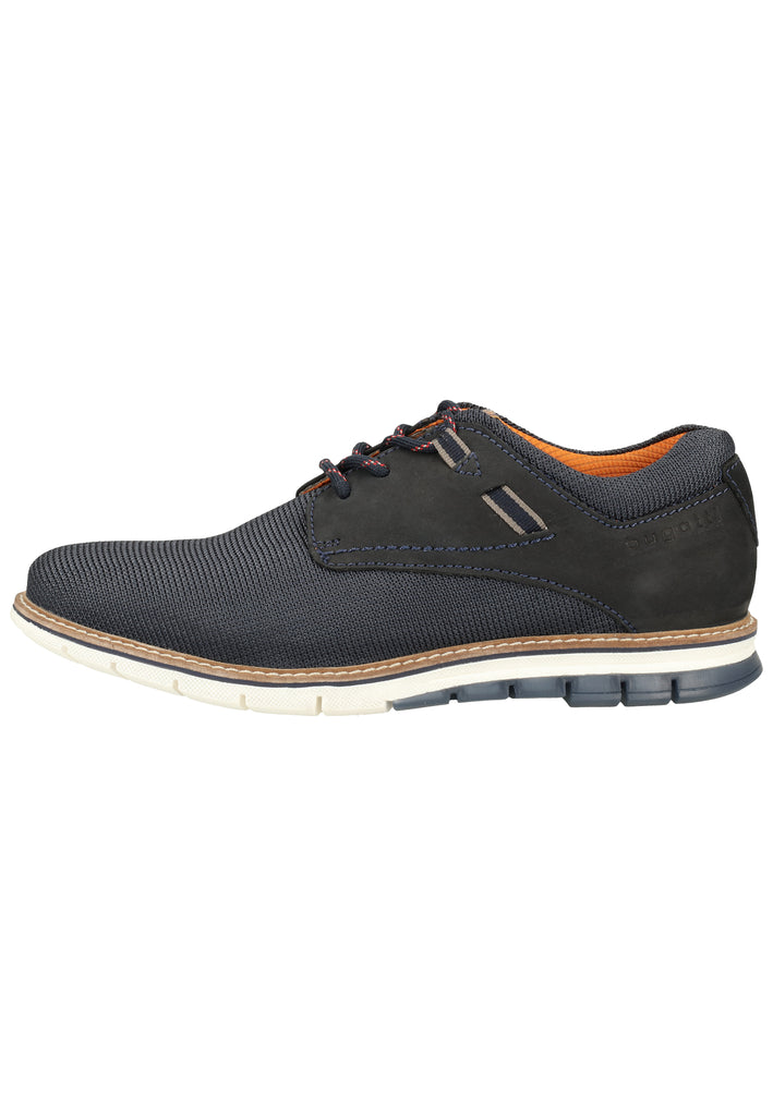 Bugatti Halbschuhe Nubukleder/Textil Dark Blue - surf4shoes