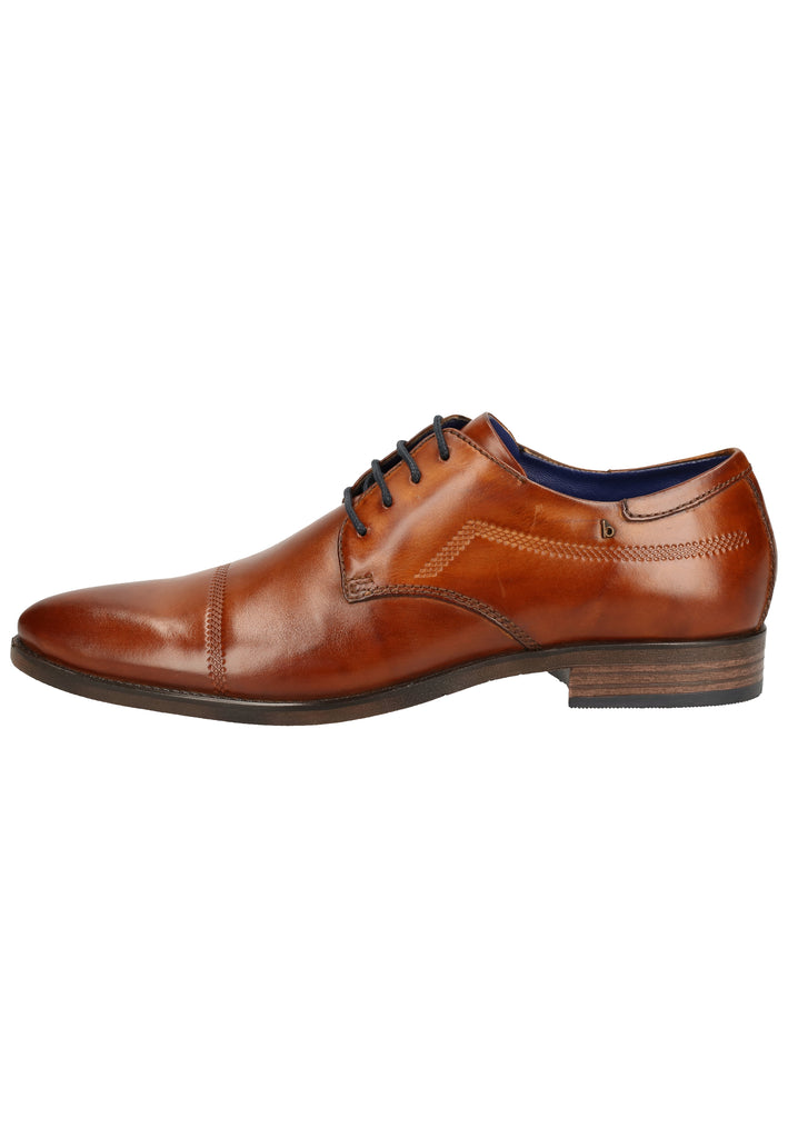Bugatti Businessschuhe Glattleder Cognac - surf4shoes