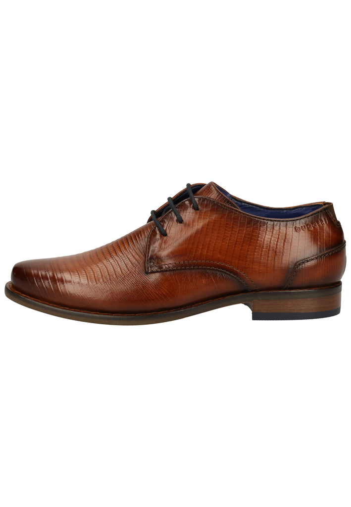 Bugatti Businessschuhe Glattleder Cognac - surf4shoes