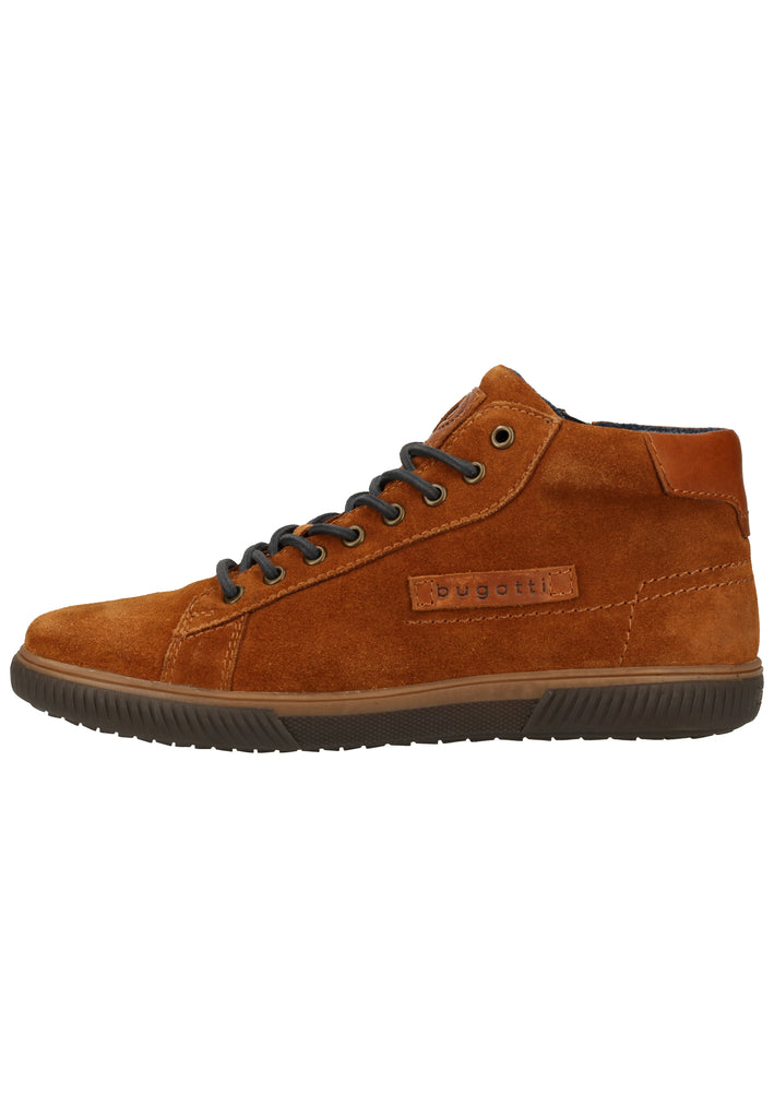 Bugatti Halbschuhe Veloursleder Cognac - surf4shoes