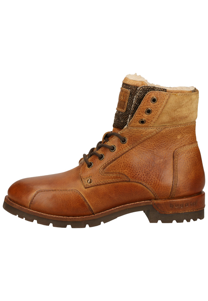 Bugatti Stiefelette Glattleder Cognac Warmfutter - surf4shoes