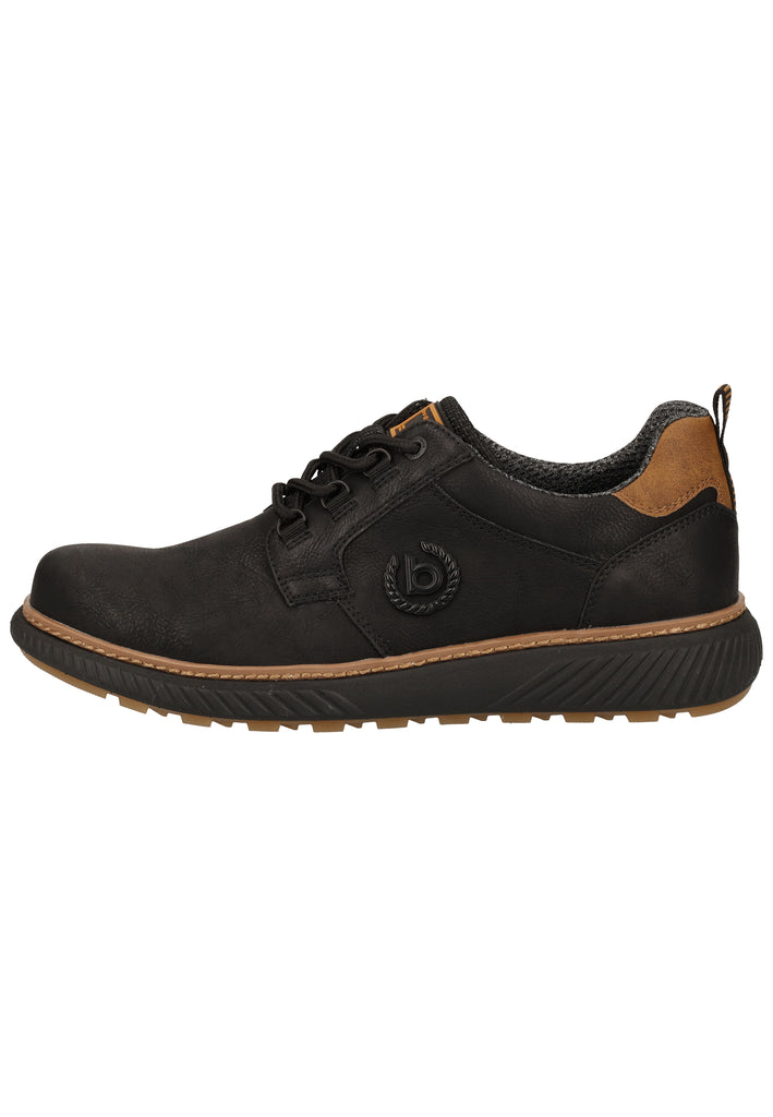 Bugatti Halbschuhe Nappaleder Schwarz - surf4shoes
