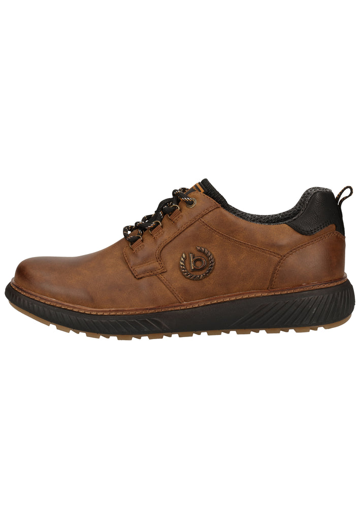 Bugatti Halbschuhe Nappaleder Cognac - surf4shoes