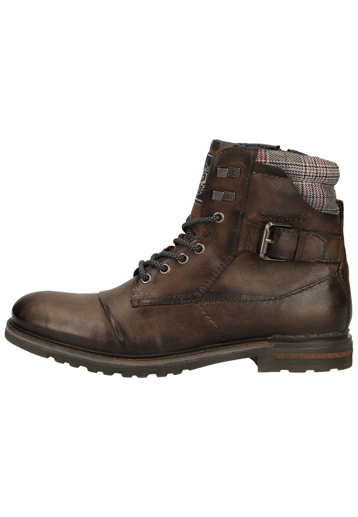 Bugatti Stiefelette Glattleder Dunkelgrau Warmfutter - surf4shoes