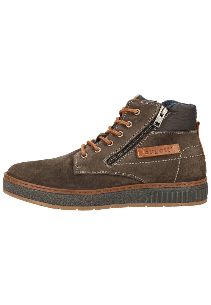 Bugatti Stiefelette Veloursleder Dunkelgrau - surf4shoes