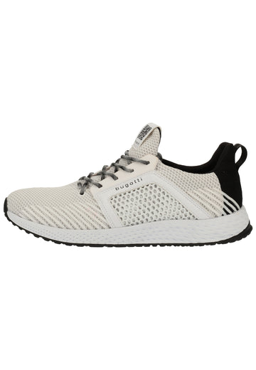 Bugatti Sneaker Textil Weiß/Grau - surf4shoes