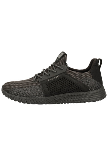 Bugatti Sneaker Textil Schwarz/Grau - surf4shoes