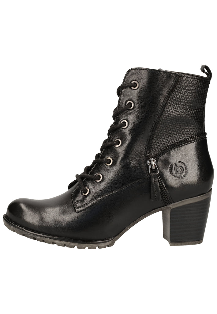 Bugatti Stiefelette Nappaleder Schwarz - surf4shoes