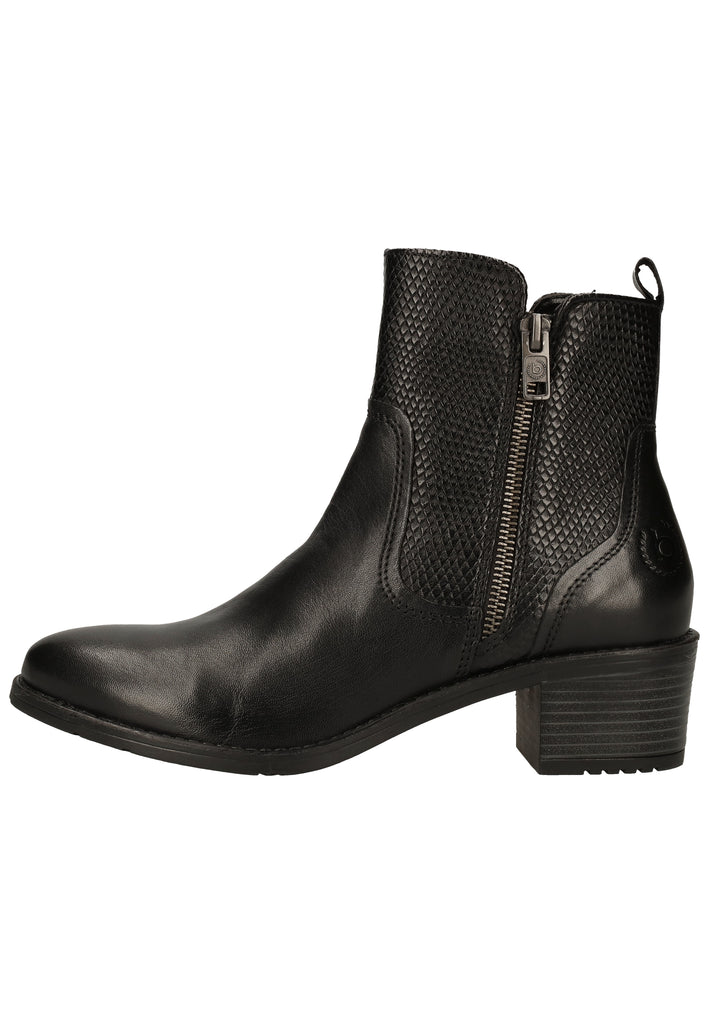 Bugatti Stiefelette Nappaleder Schwarz - surf4shoes