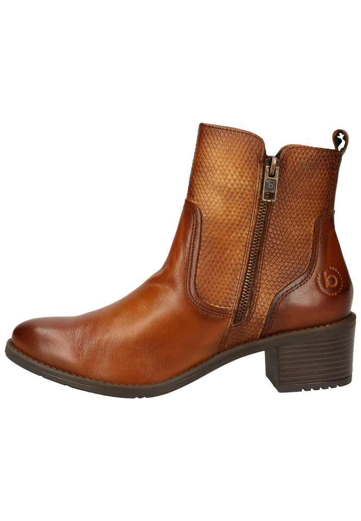 Bugatti Stiefelette Glattleder Cognac - surf4shoes