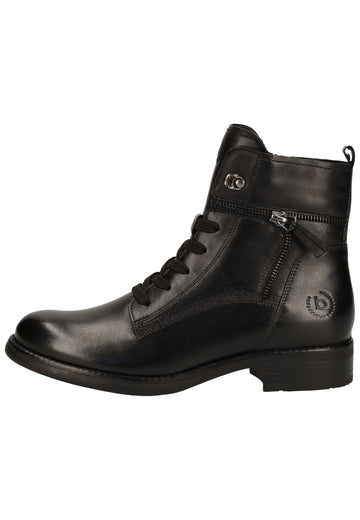 Bugatti Stiefelette Nappaleder Schwarz - surf4shoes