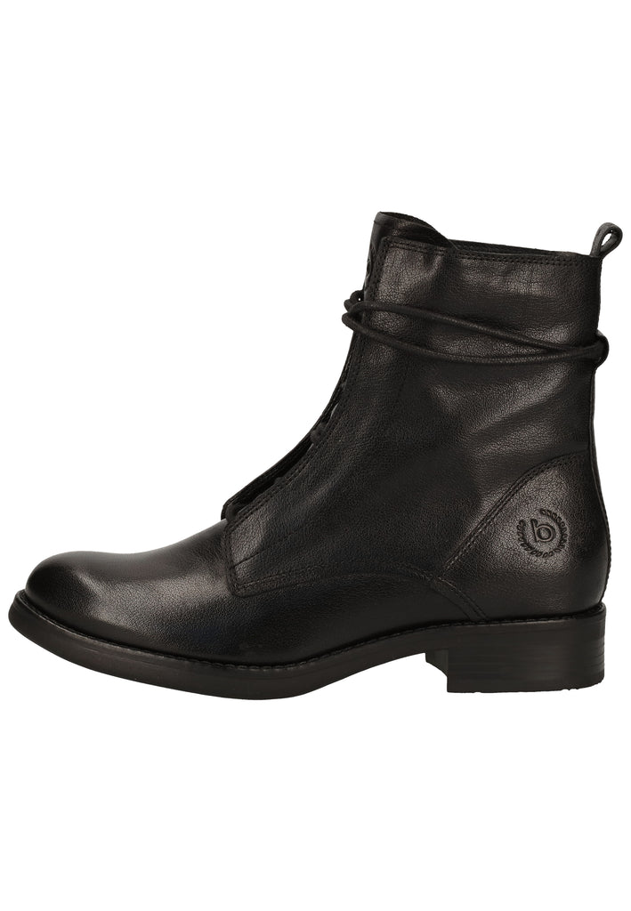 Bugatti Stiefelette Nappaleder Schwarz - surf4shoes